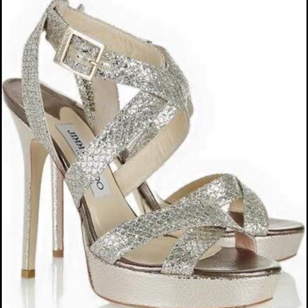 COPY - Jimmy Choo vamp glitter heels 41